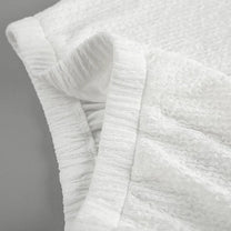 White Bubble Crepe Sleeveless Vest &amp; Shorts Set
