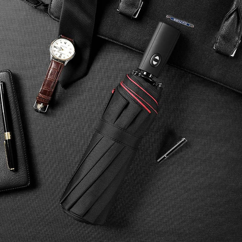Wind-Resistant Storm Umbrella With Automatic Opening