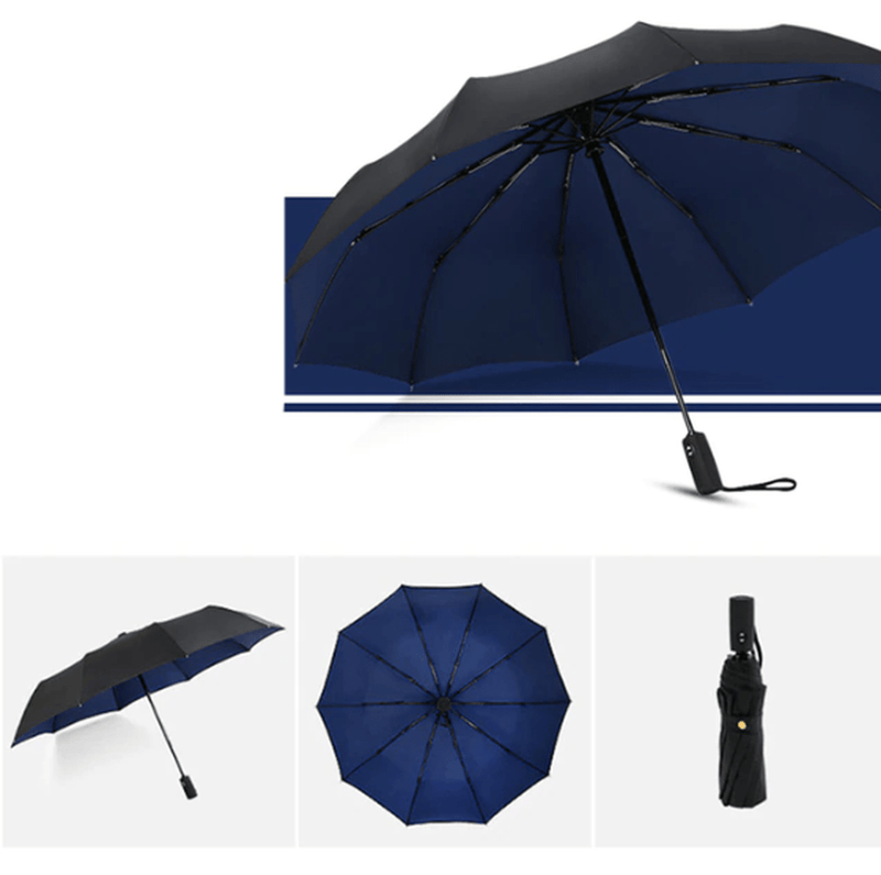 Wind-Resistant Storm Umbrella With Automatic Opening