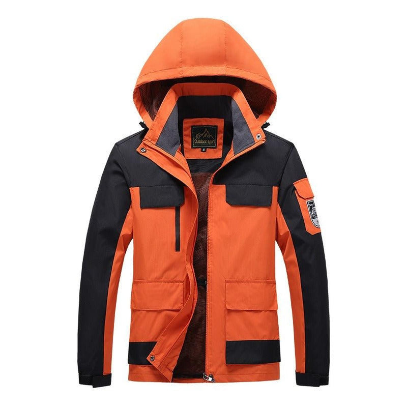 Windproof Breathable Utility Jacket With Pockets