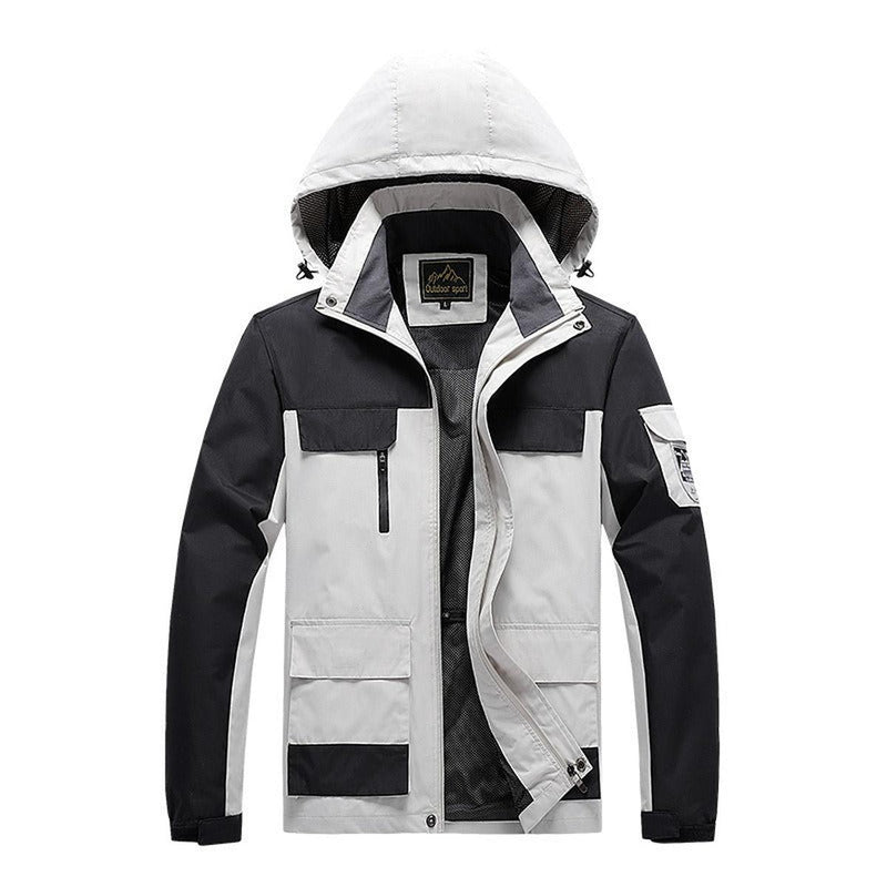Windproof Breathable Utility Jacket With Pockets