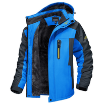 Windproof Colour Block Jacket for Winter Wear