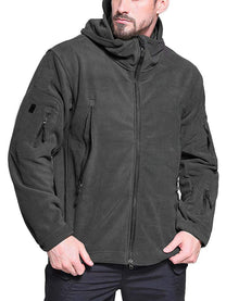 Windproof Full Zip Fleece Jacket For Men
