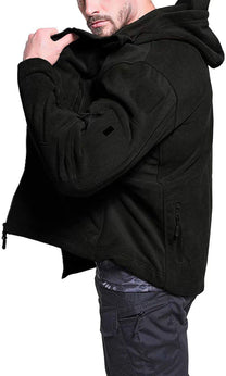 Windproof Full Zip Fleece Jacket For Men
