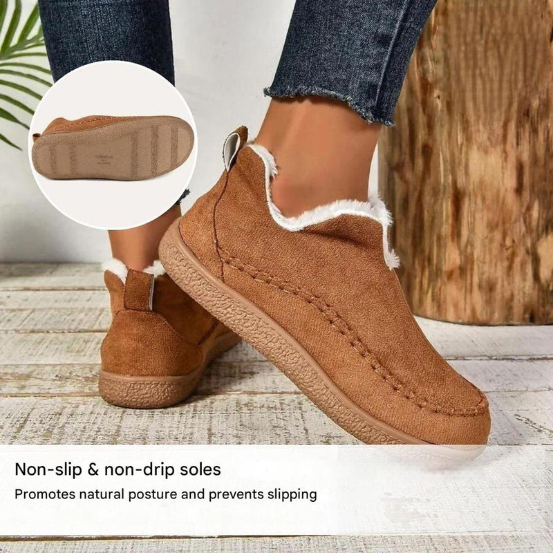 Winter Fleece Lined Slippers With Non-Slip Sole