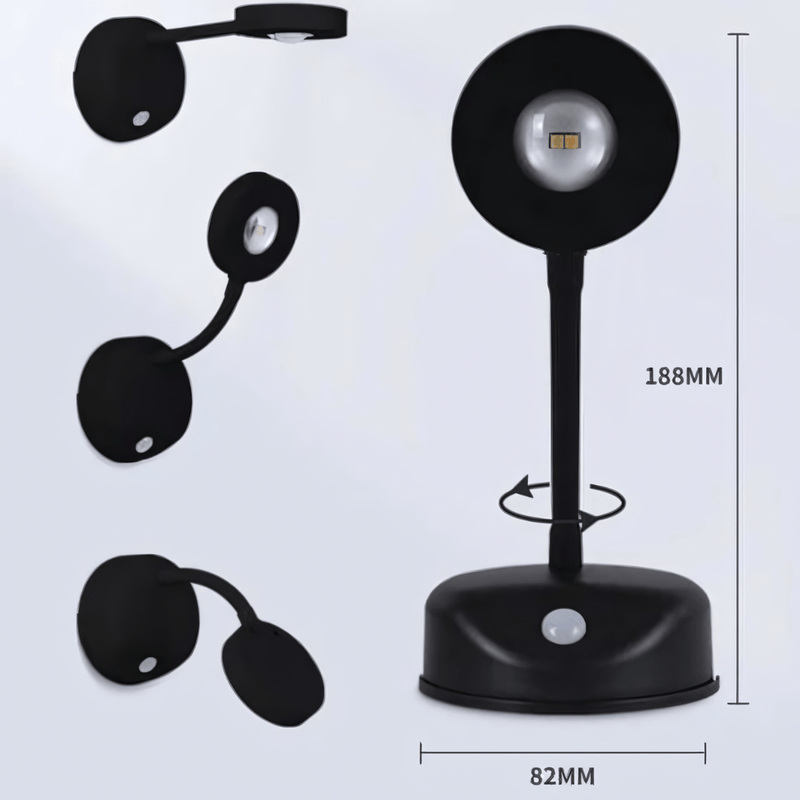 Wireless LED Spotlight With Motion Sensor And 360° Adjustability
