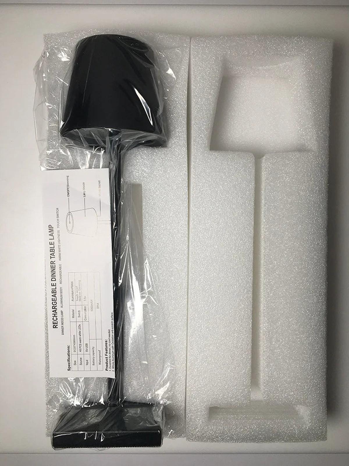 Wireless Rechargeable LED Table Lamp With Touch Control