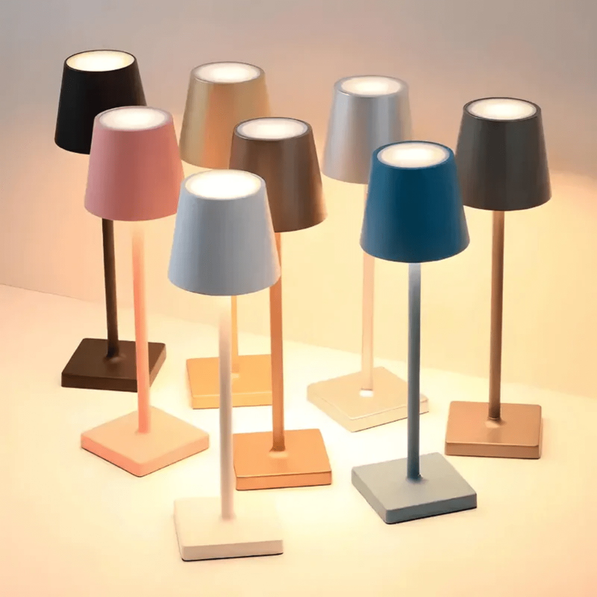 Wireless Rechargeable LED Table Lamp With Touch Control