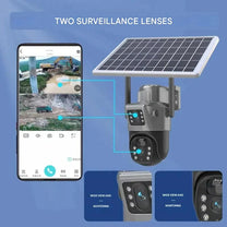Wireless Security Camera with Solar Panel - DualGuard 4K
