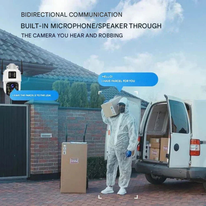 Wireless Security Camera with Solar Panel - DualGuard 4K