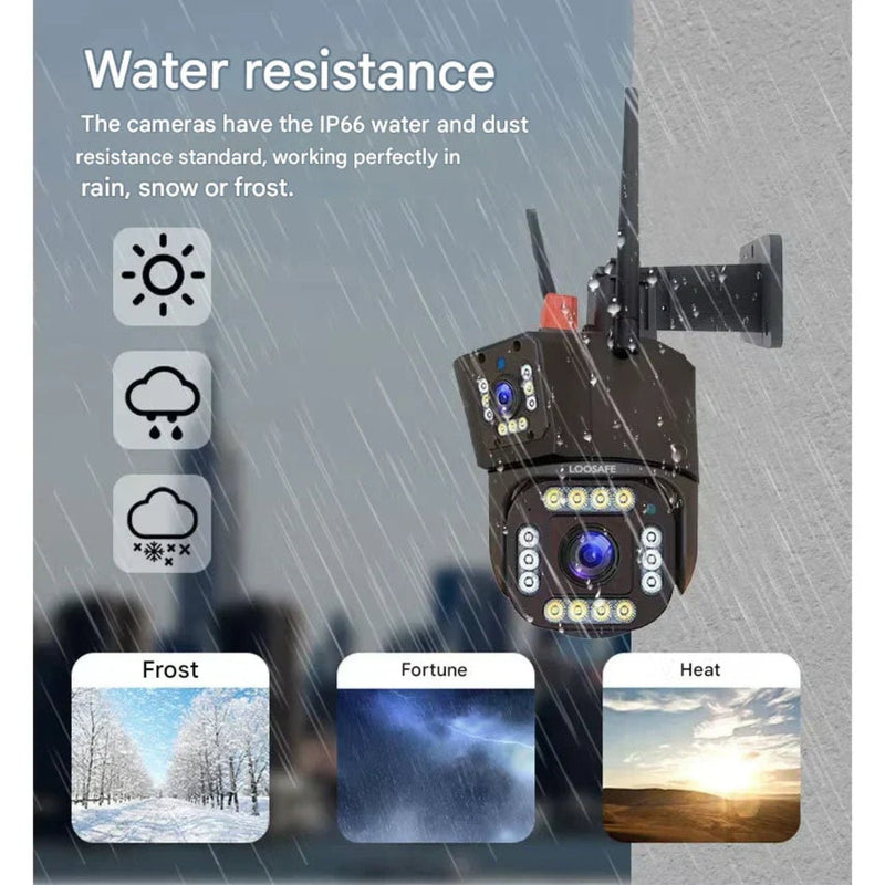 Wireless Security Camera with Solar Panel - DualGuard 4K