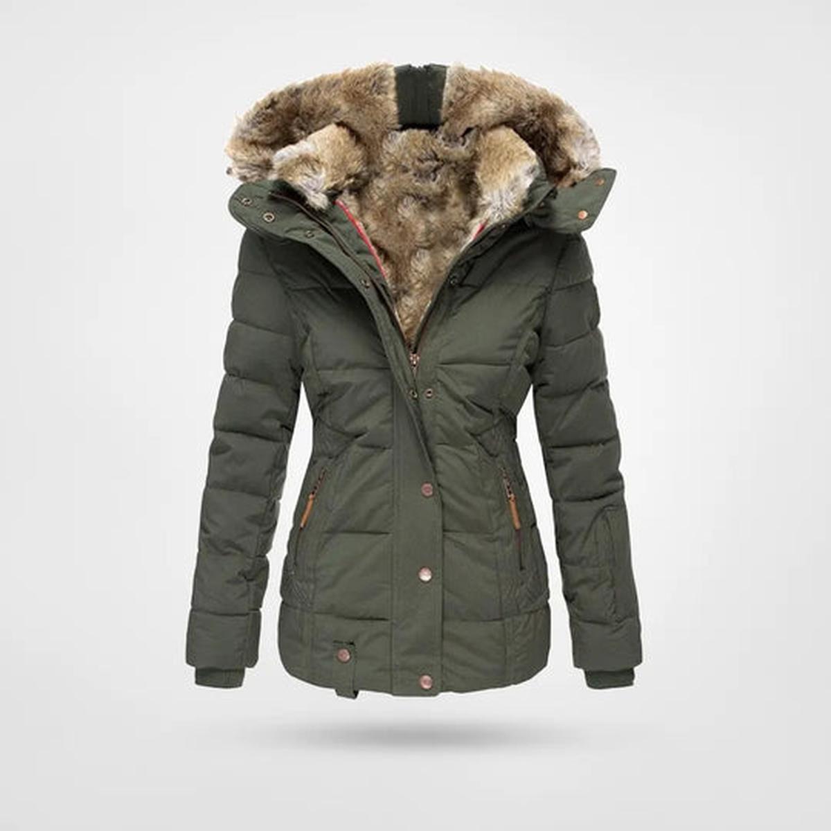 Women&#39; s Winter Jacket With Fleece Lining And Hood