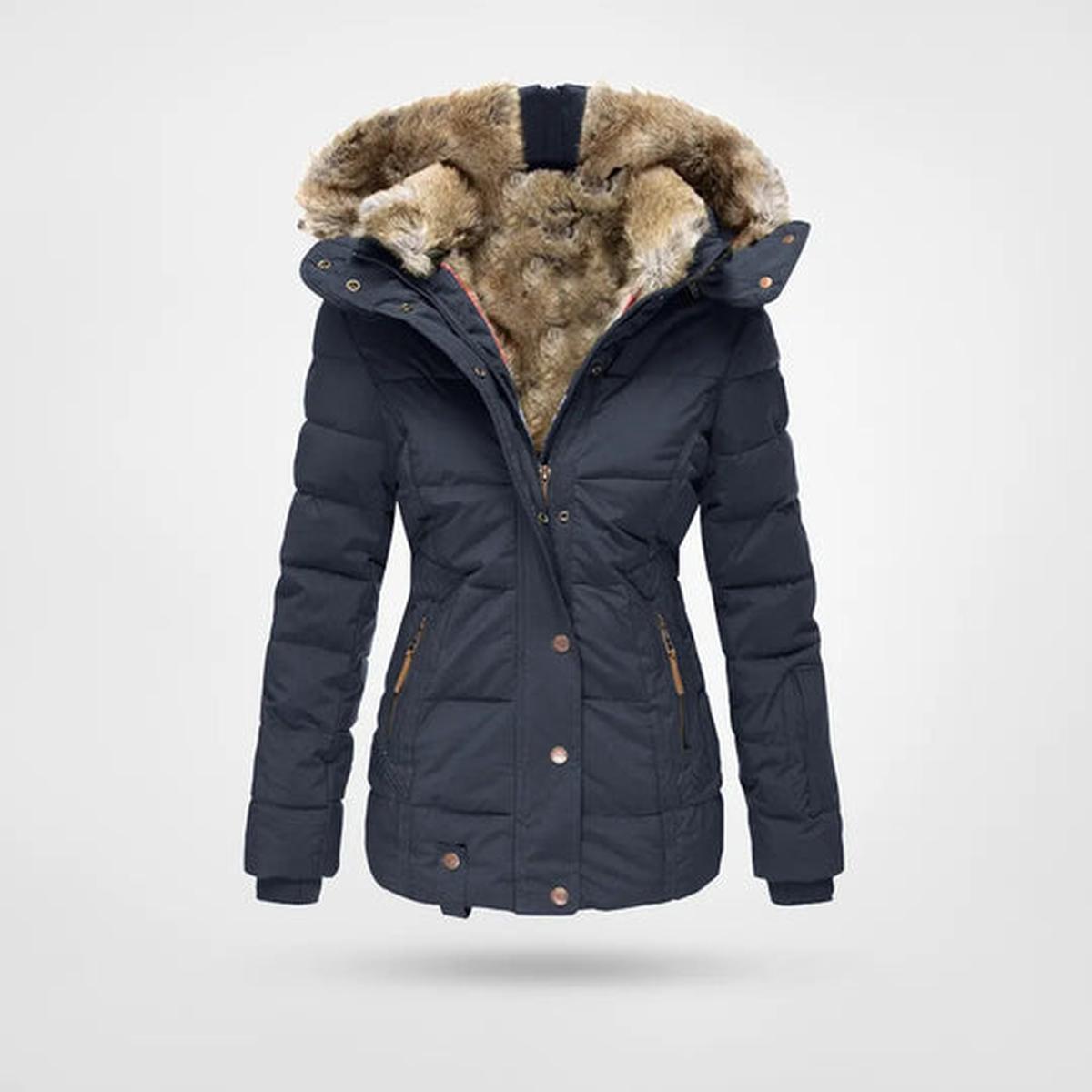 Women&#39; s Winter Jacket With Fleece Lining And Hood
