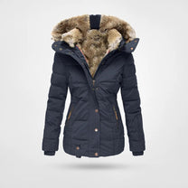 Women&#39; s Winter Jacket With Fleece Lining And Hood