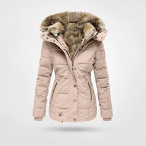 Women&#39; s Winter Jacket With Fleece Lining And Hood