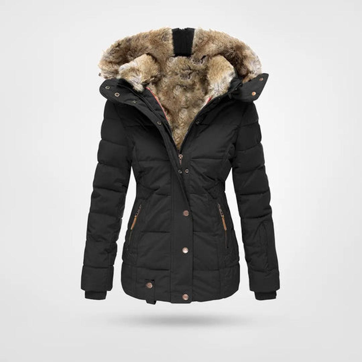 Women&#39; s Winter Jacket With Fleece Lining And Hood