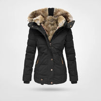 Women&#39; s Winter Jacket With Fleece Lining And Hood