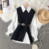 Women&#39;s 2-Piece Set Pullover Blouse and Pants