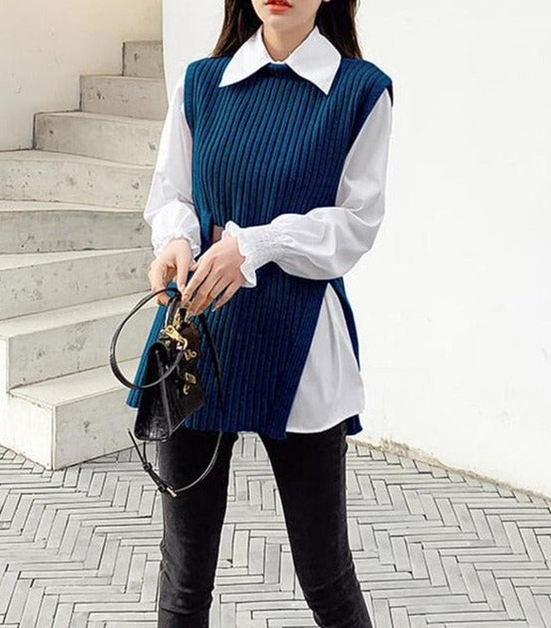 Women&#39;s 2-Piece Set Pullover Blouse and Pants