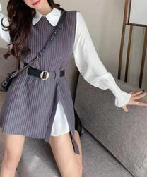 Women&#39;s 2-Piece Set Pullover Blouse and Pants