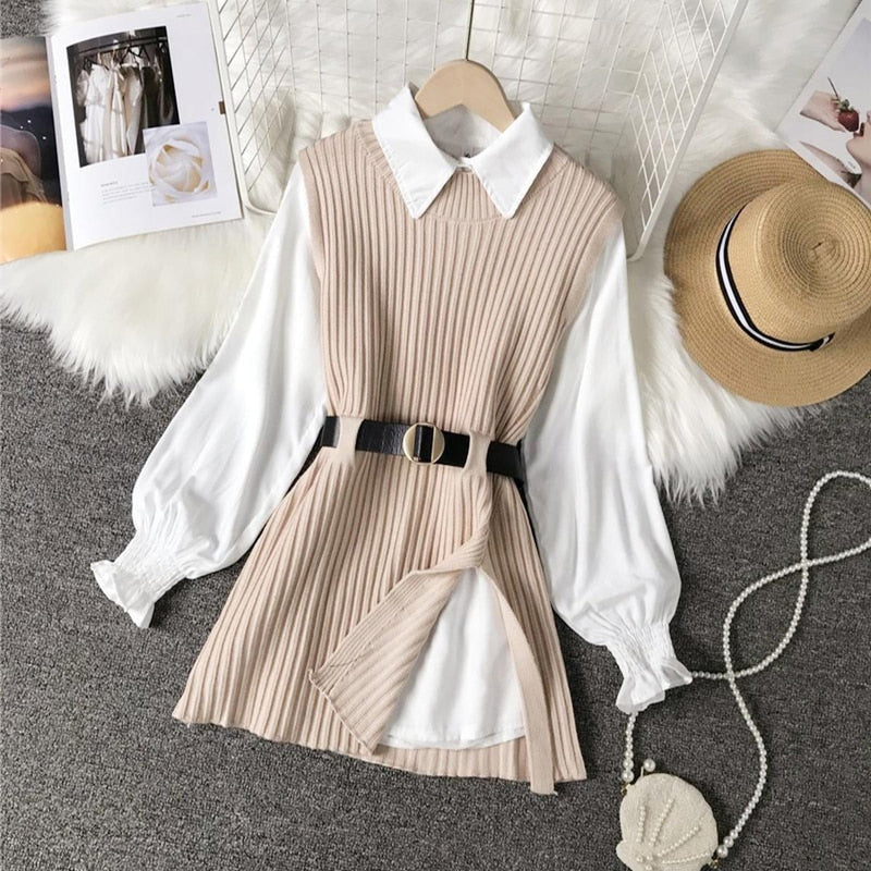 Women&#39;s 2-Piece Set Pullover Blouse and Pants