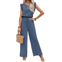 Women&#39;s Airy Jumpsuit With Ruffle Details And Elastic Waistband