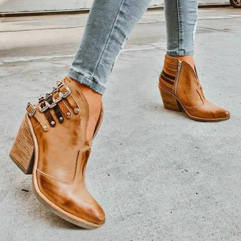 Women&#39;s Ankle Boots With Heel - Comfortable And Stylish