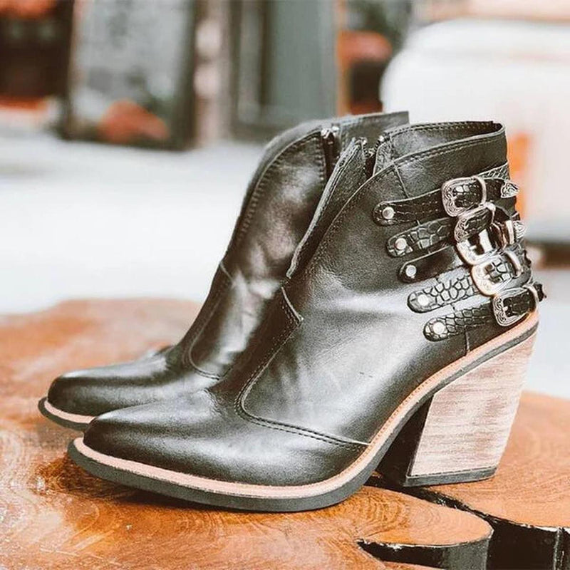 Women&#39;s Ankle Boots With Heel - Comfortable And Stylish