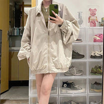 Women&#39;s Baggy Jacket With Relaxed Fit And Pockets