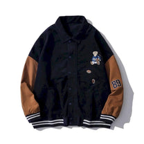 Women&#39;s Baseball Jacket With Contrasting Sleeves