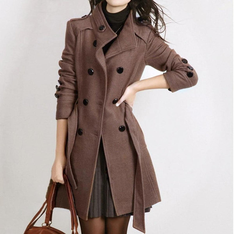 Women&#39;s Belted Jacket With Tailored Fit