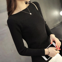 Women&#39;s Boat Neck Jumper in Slim Fit for Office and Casual Wear
