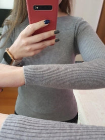 Women&#39;s Boat Neck Jumper in Slim Fit for Office and Casual Wear
