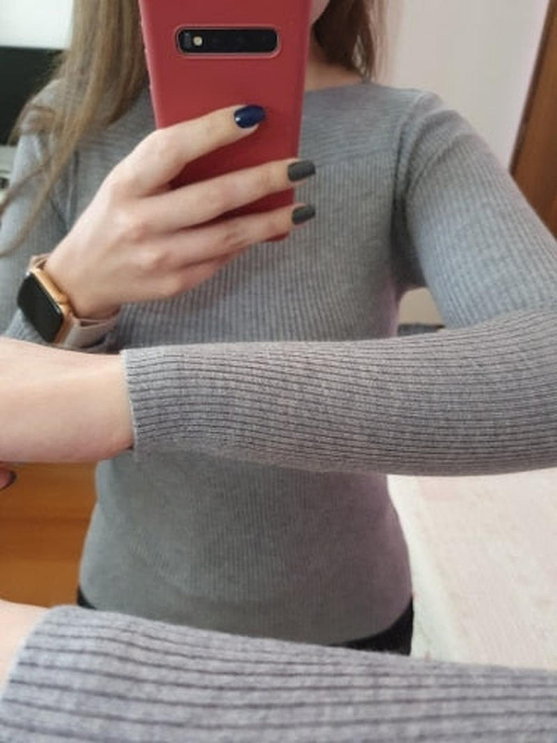 Women&#39;s Boat Neck Jumper in Slim Fit for Office and Casual Wear