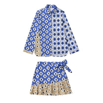 Women&#39;s Boho Matching Top and Pants Set