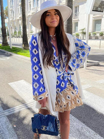 Women&#39;s Boho Matching Top and Pants Set
