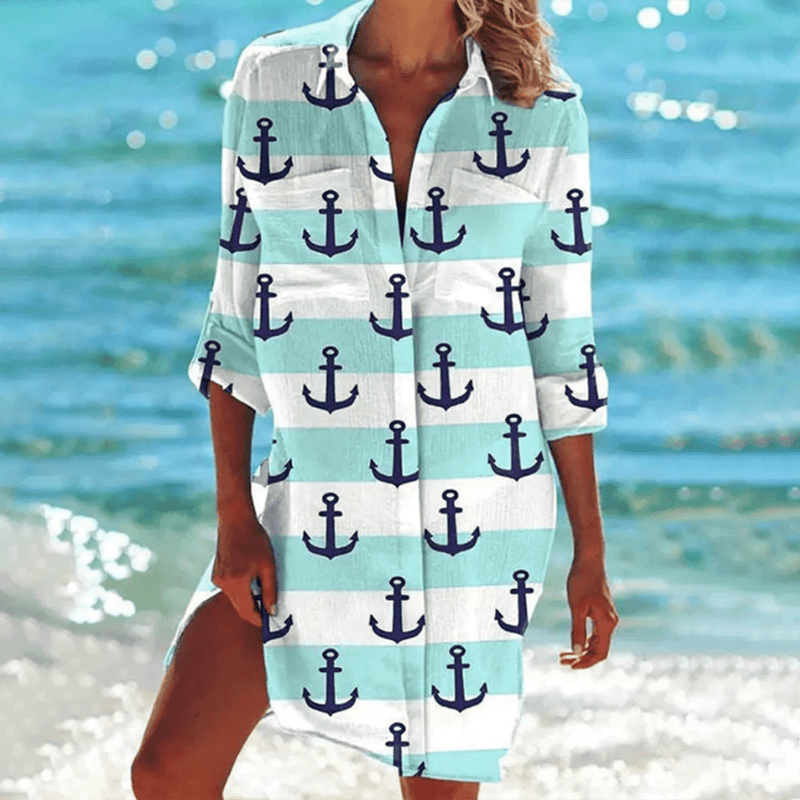 Women&#39;s Boho V-Neck Short Summer Dress