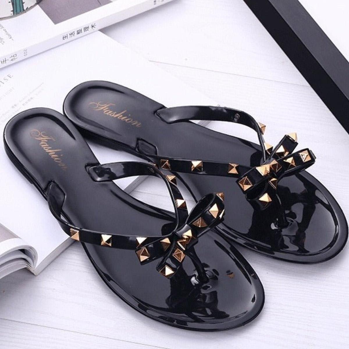 Women&#39;s Bow Knot Flip-Flop Sandals