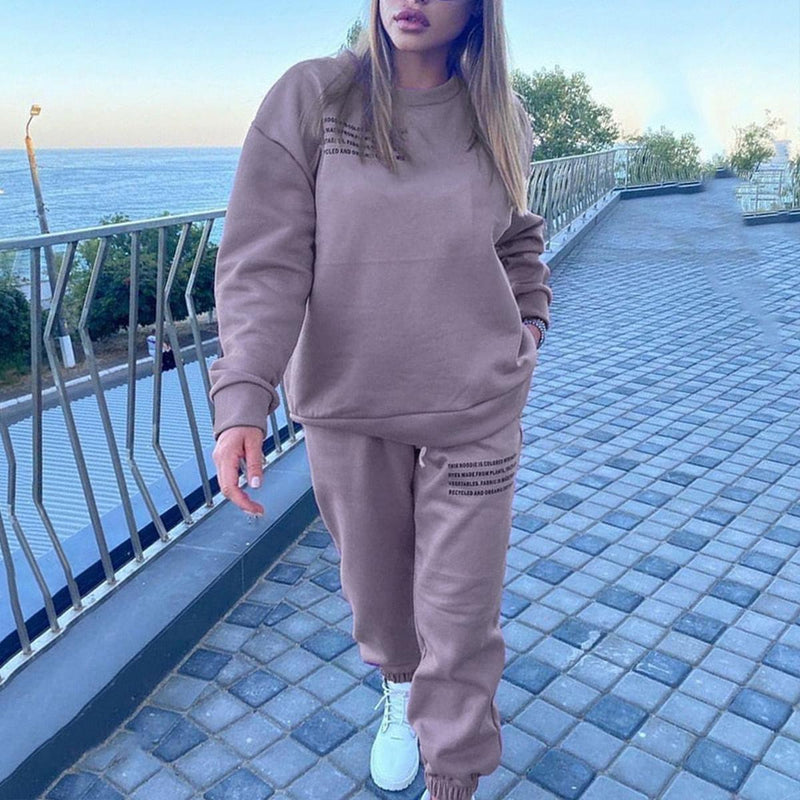 Women&#39;s Breathable Tracksuit With Elastic Waistband And Pockets