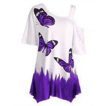 Women&#39;s Butterfly Print Lightweight Top