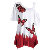 Women&#39;s Butterfly Print Lightweight Top