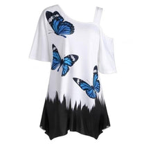 Women&#39;s Butterfly Print Lightweight Top