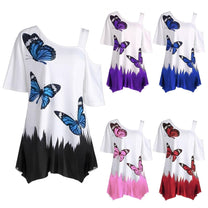 Women&#39;s Butterfly Print Lightweight Top