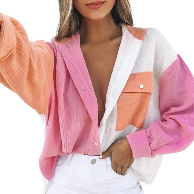 Women&#39;s Button-Up Blouse With Tailored Fit