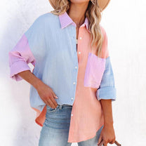 Women&#39;s Button-Up Blouse With Tailored Fit