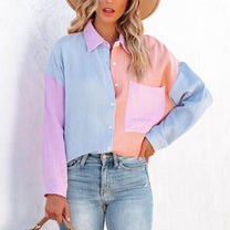 Women&#39;s Button-Up Blouse With Tailored Fit