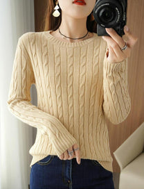 Women&#39;s Cable Knit Pullover Sweater for Winter