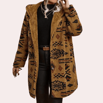 Women&#39;s Camel Hooded Winter Jacket