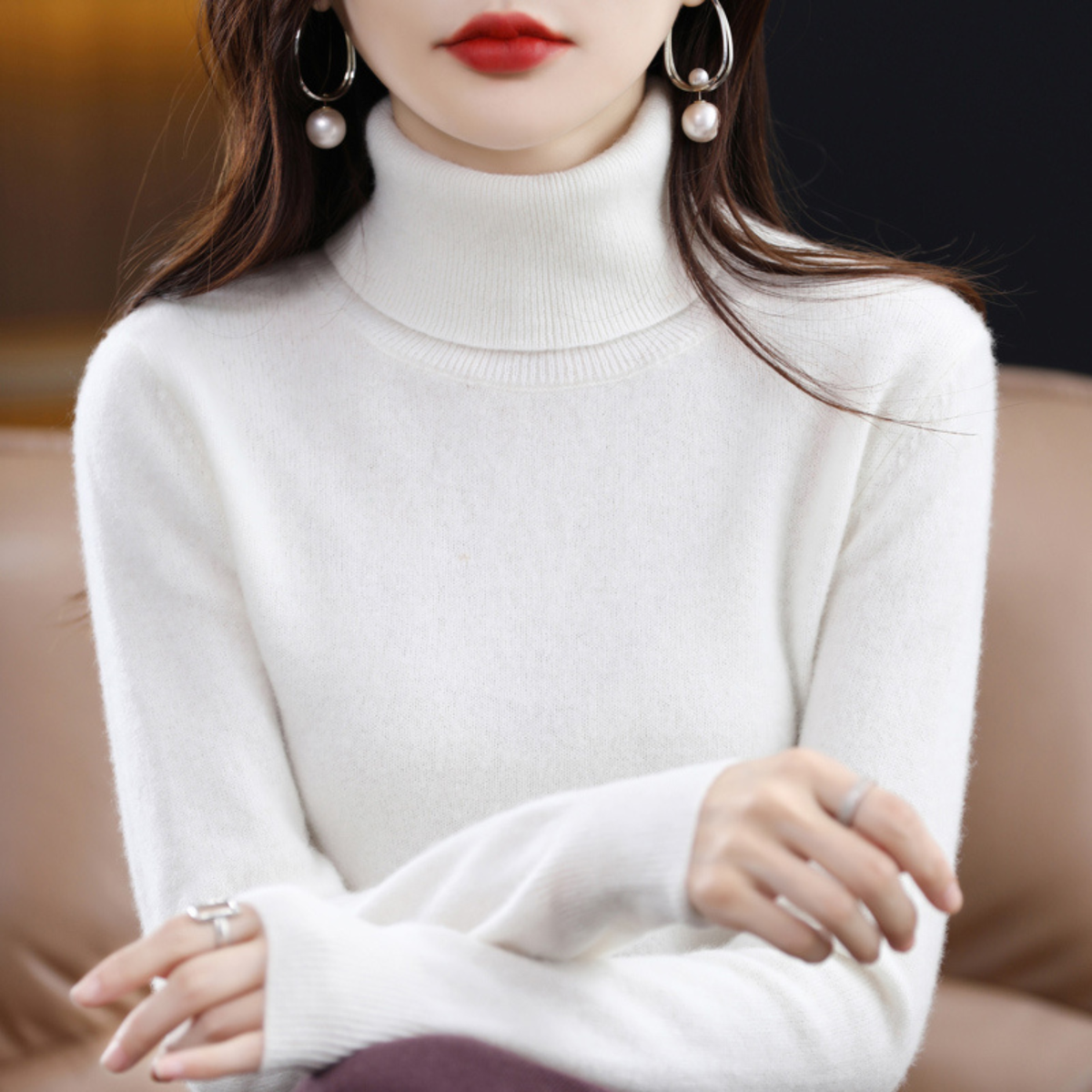 Women&#39;s Cashmere Turtleneck Sweater