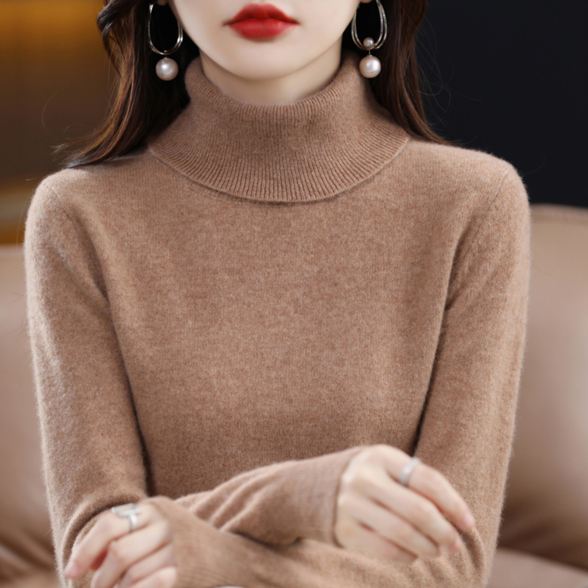 Women&#39;s Cashmere Turtleneck Sweater